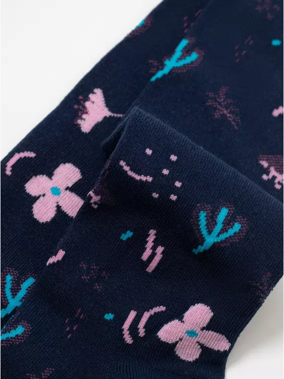 Колготки детские хлопковые tip-top 675 темно-синий, 4С-03СП, 104-110 (16), CONTE-KIDS,  - 6