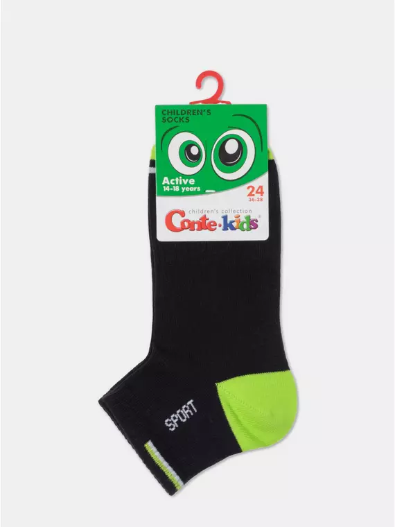 Носки детские (короткие) active 957 черный, 13С-34СП, 20, CONTE-KIDS,  - 8
