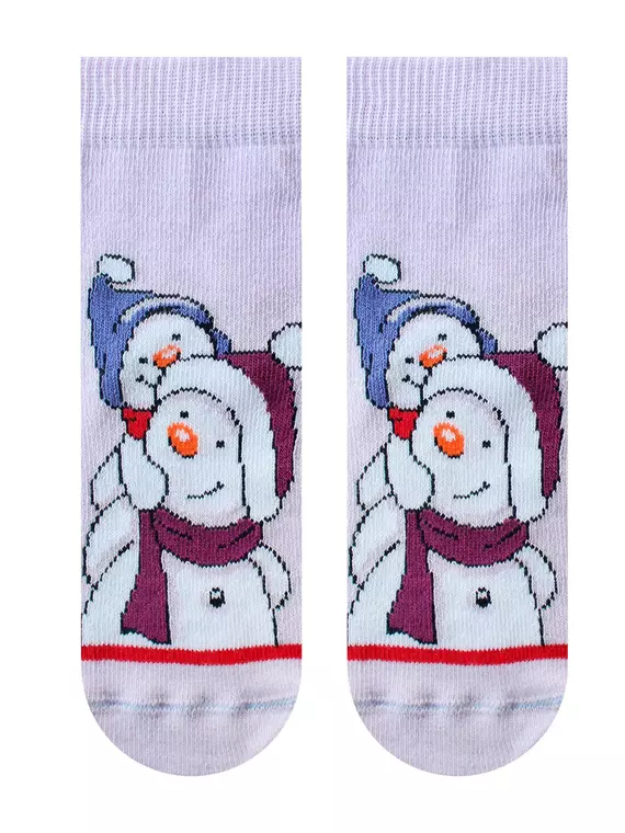 Носки детские (новый год) kids 3079 брестские 8002 бл.сиреневый, 20С3079, 15-16, БРЕСТСКИЕ,  - 2
