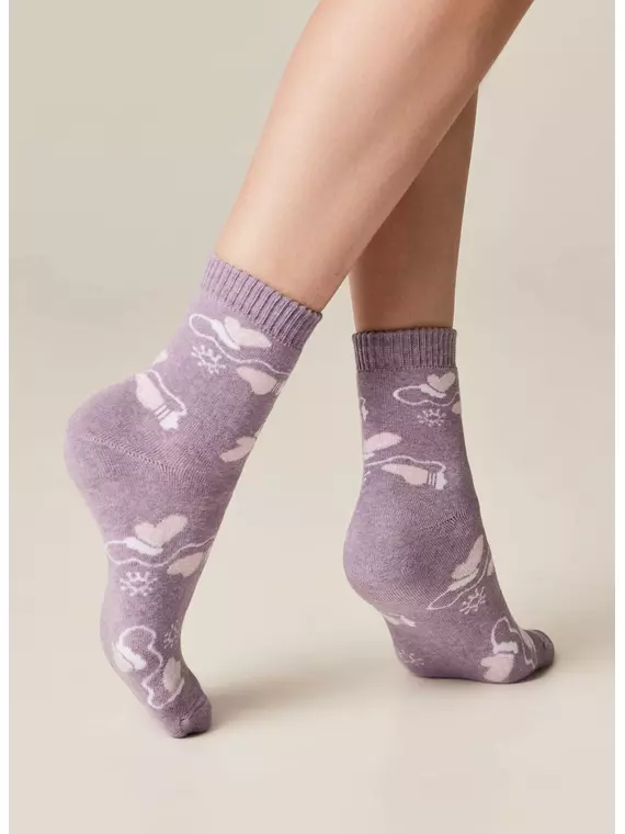 Носки женские махровые arctic 1408 брестские 601 бл.сиреневый меланж, 15С1408, 36-37 (23), БРЕСТСКИЕ,  - 2