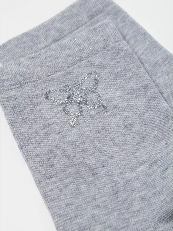 Носки женские хлопковые (с декором) classic 555 серый, 23С-76СП, 36-37 (23), CONTE ELEGANT,  - 5