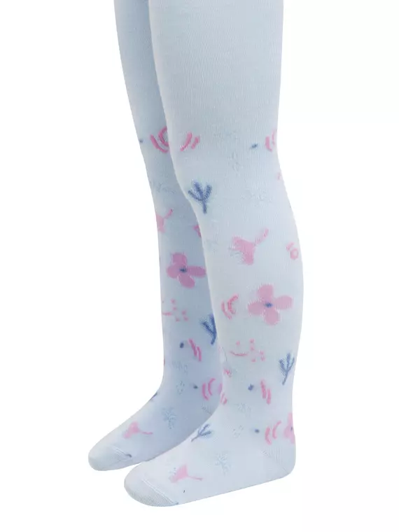 Колготки детские хлопковые tip-top 675 голубой, 4С-03СП, 92-98 (14), CONTE-KIDS,  - 3