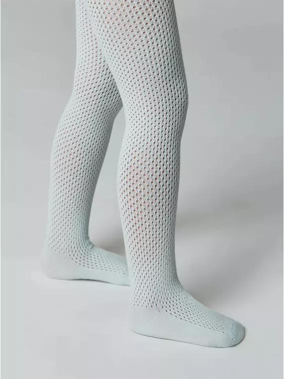 Ажурные детские колготки miss 616 бледно-бирюзовый, 20С-206СП, 92-98 (14), CONTE-KIDS,  - 3