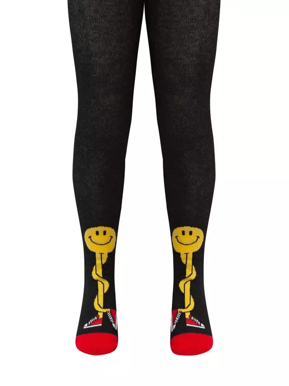 Колготки детские хлопковые tip-top 683 черный, 4С-03СП, 104-110 (16), CONTE-KIDS,  - 2