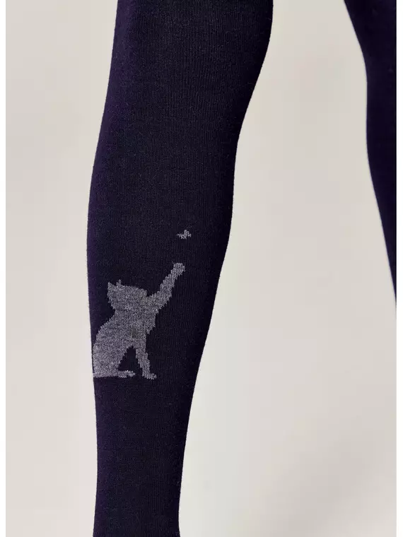 Колготки детские (рисунок) school 3280 брестские 1012 темно-синий, 14С3280, 152-158 (23), БРЕСТСКИЕ,  - 5