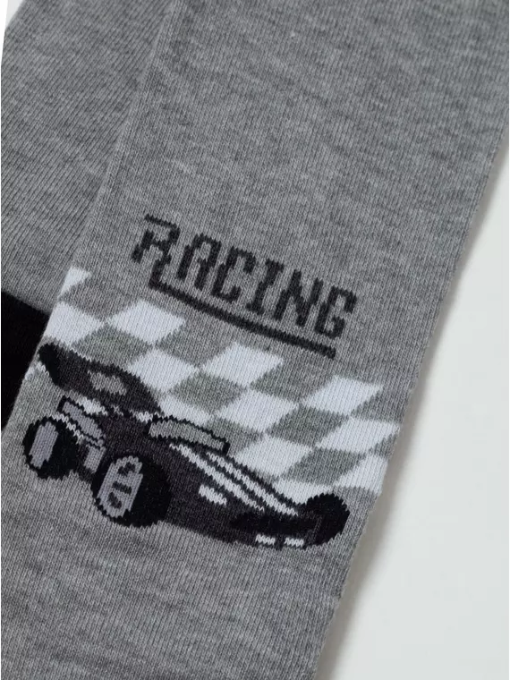 Колготки детские хлопковые tip-top 670 серый, 4С-03СП, 104-110 (16), CONTE-KIDS,  - 4