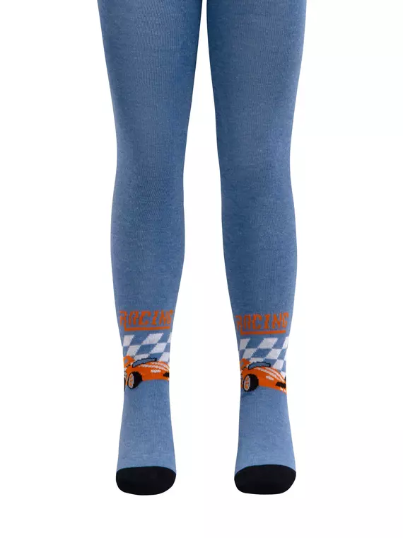 Колготки детские хлопковые tip-top 670 голубой, 4С-03СП, 104-110 (16), CONTE-KIDS,  - 2