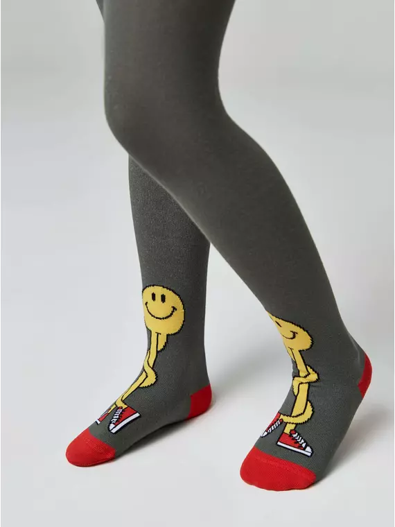 Колготки детские хлопковые tip-top 683 хаки, 4С-03СП, 92-98 (14), CONTE-KIDS,  - 3