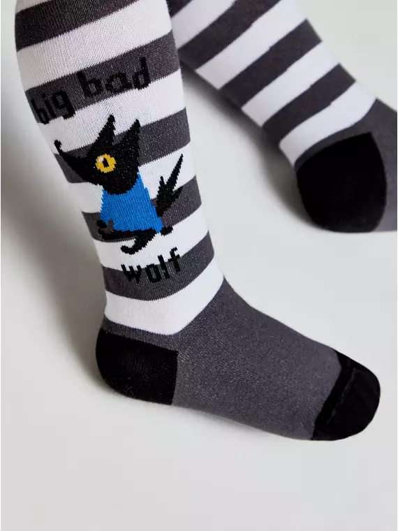 Колготки детские хлопковые tip-top 672 темно-серый, 4С-03СП, 92-98 (14), CONTE-KIDS,  - 3