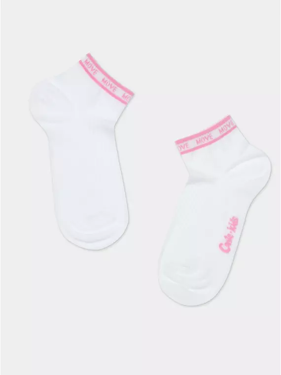 Носки детские (короткие) active 580 белый-розовый, 13С-34СП, 18, CONTE-KIDS,  - 4