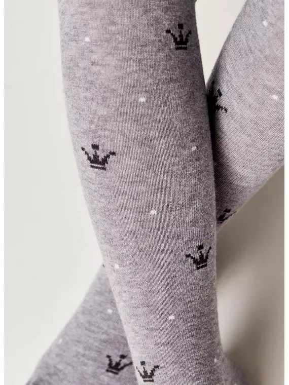 Колготки детские (рисунок) school 3280 брестские 1009 серый меланж, 14С3280, 128-134 (20), БРЕСТСКИЕ,  - 3