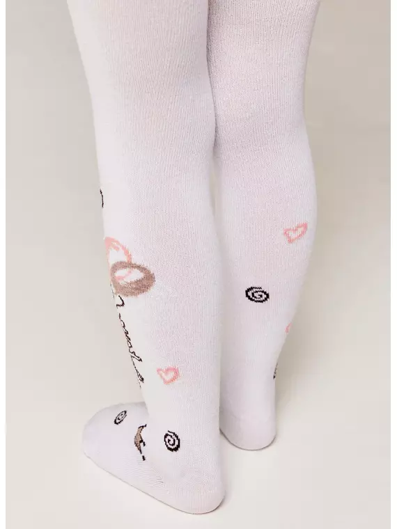 Колготки детские (рисунок) kids 3280 брестские 1001 белый, 14С3280, 92-98 (14), БРЕСТСКИЕ,  - 2
