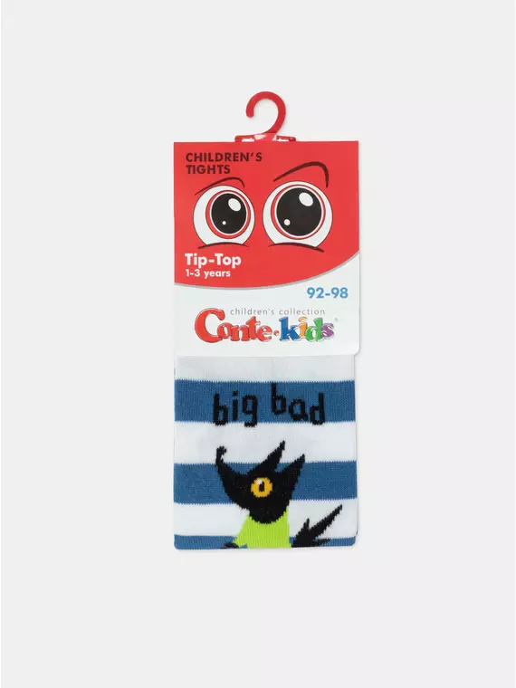 Колготки детские хлопковые tip-top 672 синий, 4С-03СП, 104-110 (16), CONTE-KIDS,  - 5