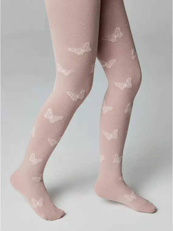Колготки детские tip-top 678 пепельно-розовый, 4С-04СП, 128-134 (20), CONTE-KIDS,  - 1