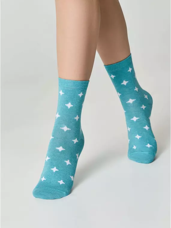 Носки женские esli basic 591 бирюза, 21С-78СПЕ, 36-39 (23-25), ESLI,  - 3