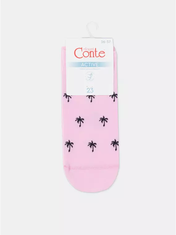 Спортивные короткие женские носки active 589 светло-розовый, 23С-111СП, 36-37 (23), CONTE ELEGANT,  - 6