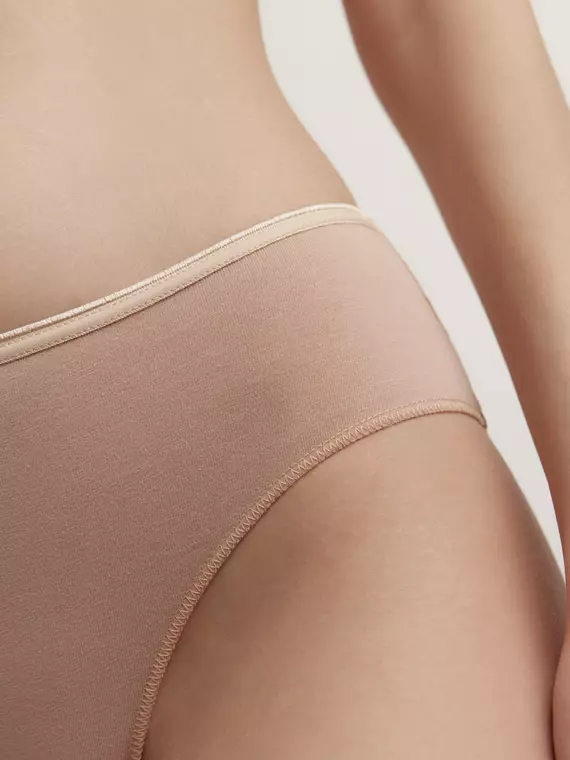 Трусы женские «бикини» из хлопка basic collection lb 2014.1 coffee, 23С-2977ТСП, 90/XS, CONTE ELEGANT,  - 2