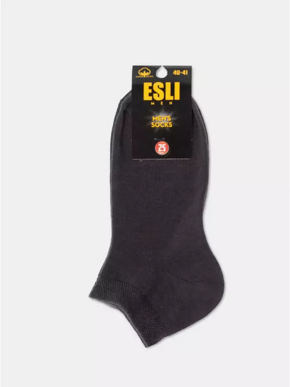 Короткие мужские носки esli 000 темно-серый, 19С-146СПЕ, 44-45 (29), ESLI,  - 3