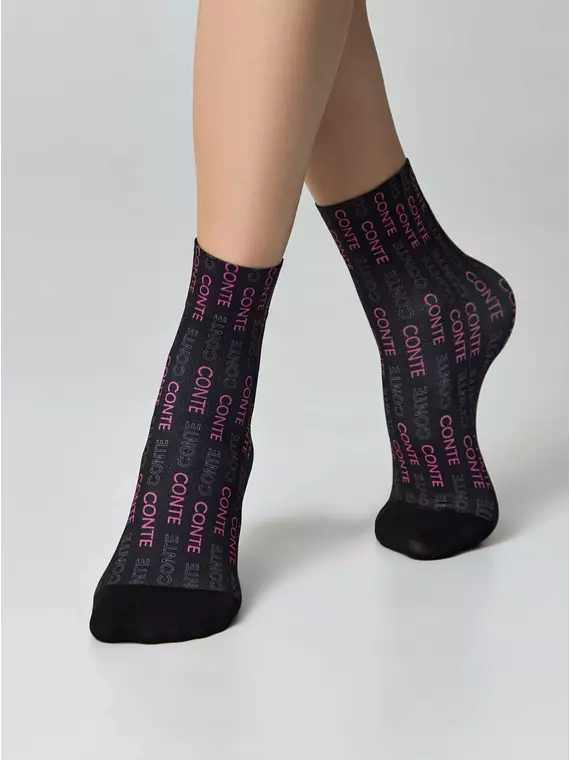 Плотные женские носки с рисунком «conte fantasy» 914 mix, 22С-56СП, 36-39 (23-25), CONTE ELEGANT,  - 3