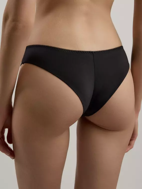 Трусы женские «танга» со средней линией талии fleur de lis tp6138 черный, 23С-0010КСП, 90/XS, CONTE ELEGANT,  - 2