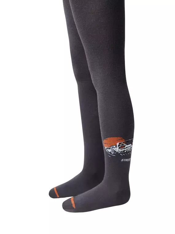 Колготки детские tip-top 684 темно-серый, 4С-04СП, 128-134 (20), CONTE-KIDS,  - 2