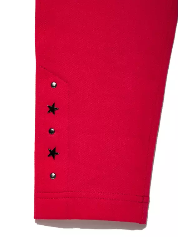 Джеггинсы с металлическим декором vegas risky red, 18С-691ТСП, 164-94/S, CONTE ELEGANT,  - 6