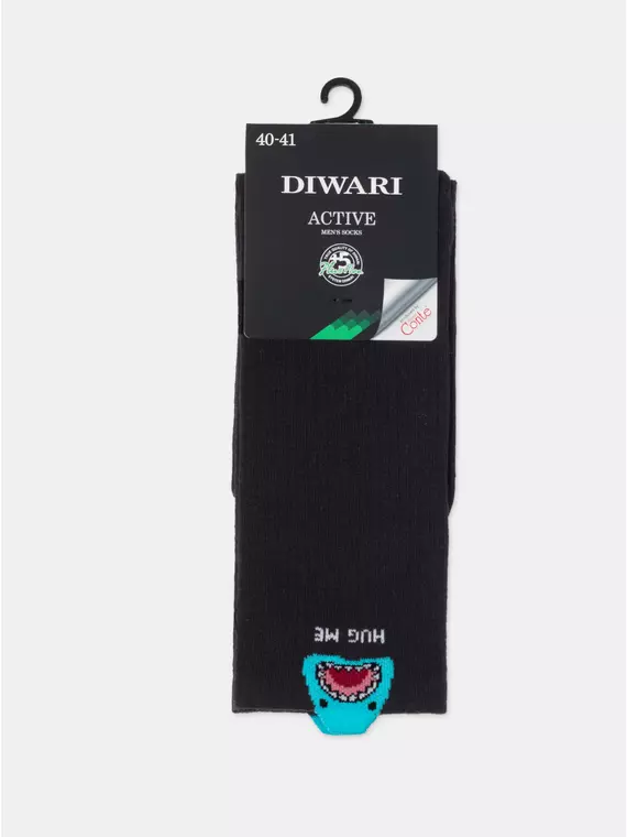 Носки мужские (удлиненные) diwari active 978 черный, 23С-141СП, 40-41 (25), DIWARI,  - 4