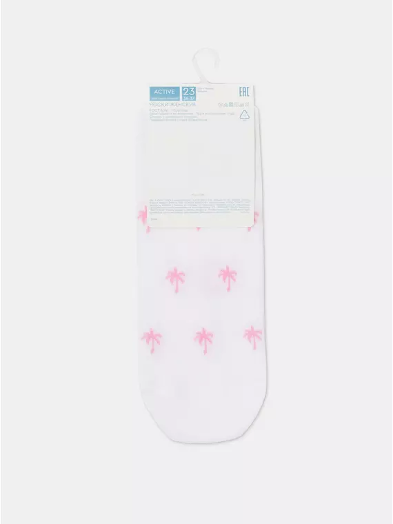 Носки женские (короткие) active 589 белый-розовый, 23С-111СП, 38-39 (25), CONTE ELEGANT,  - 7