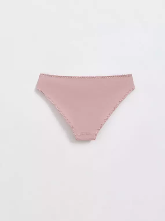 Трусы женские «бикини» из хлопка basic collection lb 2002.12 wood rose, 22С-2304ТСП, 102/L, CONTE ELEGANT,  - 5