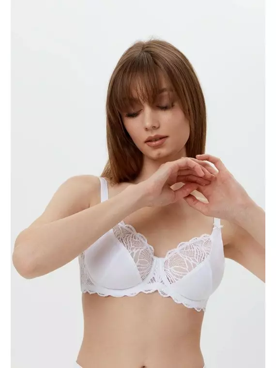 Бюстгальтер на каркасах с мягкой чашкой aura rb6099 белый, , 85G, CONTE ELEGANT, - 1