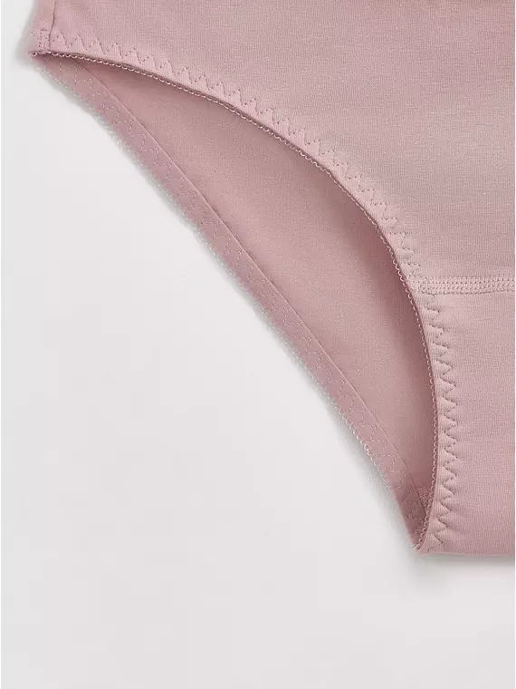 Трусы женские «бикини» из хлопка basic collection lb 2002.12 wood rose, 22С-2304ТСП, 102/L, CONTE ELEGANT,  - 4