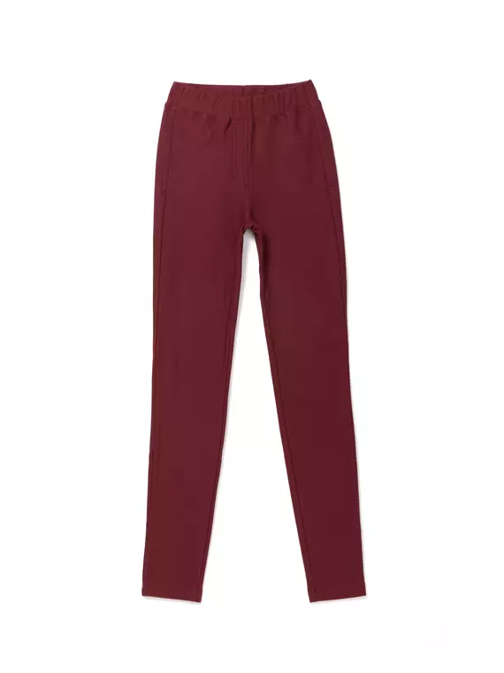 Экстрамягкие джеггинсы с высокой посадкой и термоэффектом windy+ dark bordo, 18С-559ТСП, 170-114/3XL, CONTE ELEGANT,  - 3