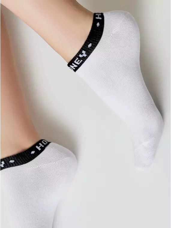 Носки женские (короткие) esli basic 595 белый, 20С-39СПЕ, 36-39 (23-25), ESLI,  - 4