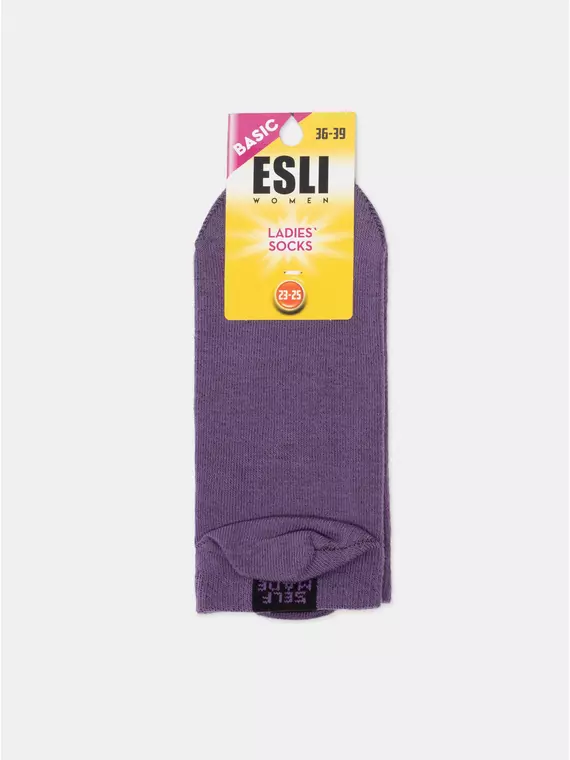 Носки женские (короткие) esli basic 590 сиреневый, 20С-39СПЕ, 36-39 (23-25), ESLI,  - 7