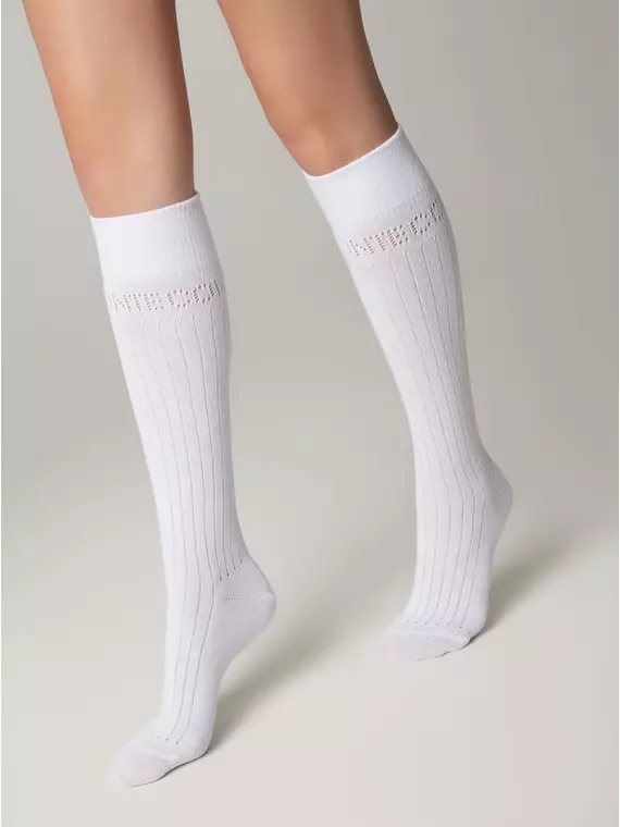 Гольфы женские conte classic 006 белый, 23С-152СП, 36-39 (23-25), CONTE ELEGANT,  - 1