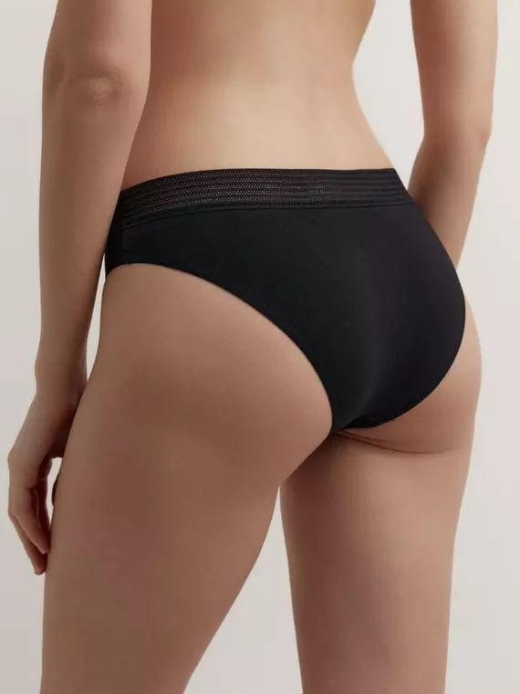 Трусы женские «бикини» из хлопка basic collection lb 2001.11 black, 22С-2278ТСП, 102/L, CONTE ELEGANT,  - 3