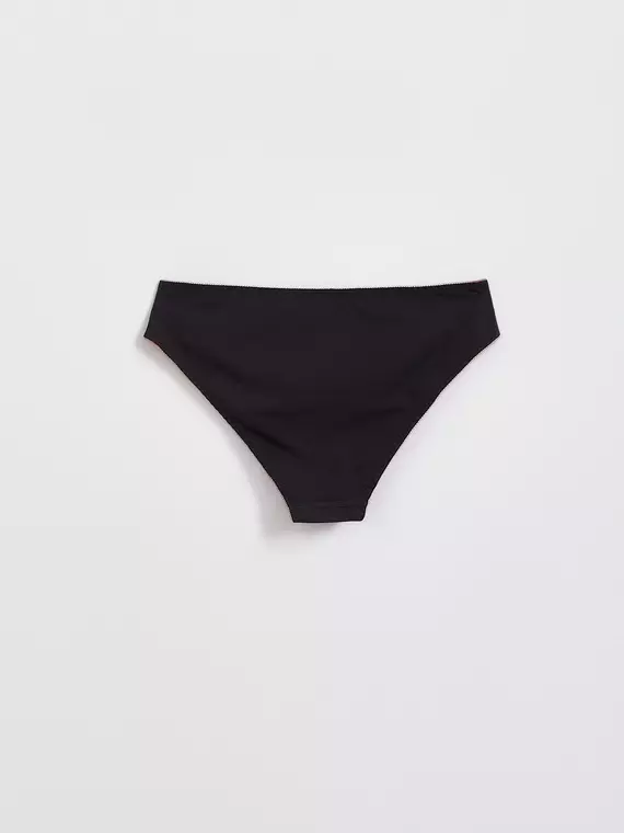 Трусы женские «бикини» из хлопка basic collection lb 2002.12 black pink, 22С-2304ТСП, 106/XL, CONTE ELEGANT,  - 5
