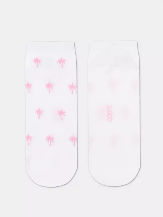 Носки женские (короткие) active 589 белый-розовый, 23С-111СП, 38-39 (25), CONTE ELEGANT,  - 5