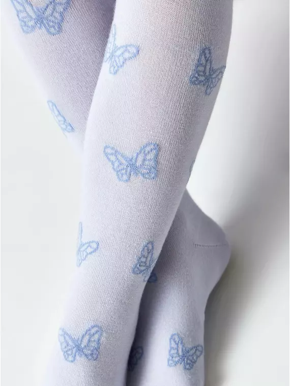 Колготки детские tip-top 678 бледно-фиолетовый, 4С-04СП, 128-134 (20), CONTE-KIDS,  - 2