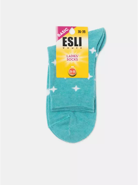 Носки женские esli basic 591 бирюза, 21С-78СПЕ, 36-39 (23-25), ESLI,  - 8
