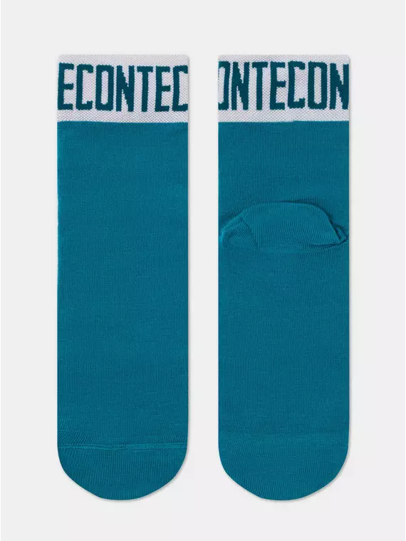 Носки женские вискозные (удлиненные) active 273 темно-бирюзовый-белый, 21С-24/1СП, 38-39 (25), CONTE ELEGANT,  - 3