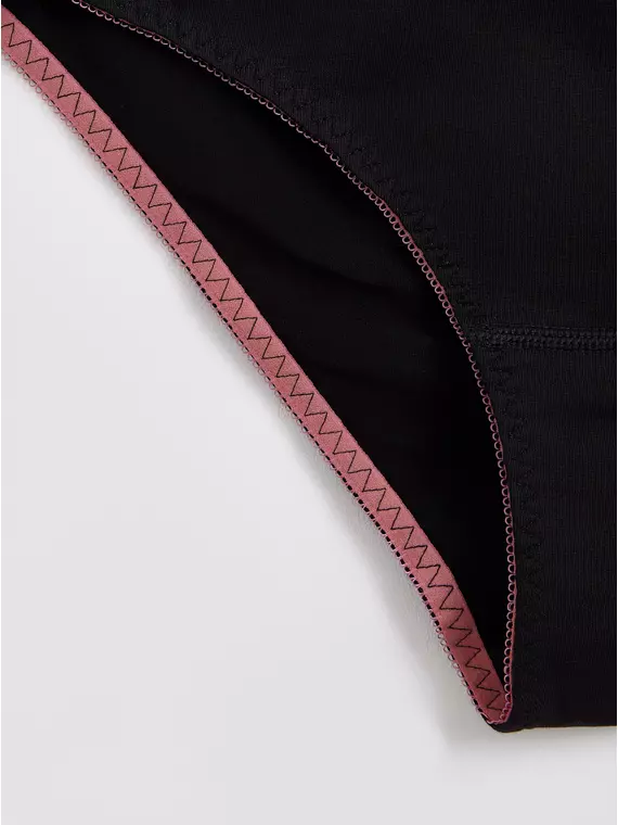 Трусы женские «бикини» из хлопка basic collection lb 2002.12 black pink, 22С-2304ТСП, 106/XL, CONTE ELEGANT,  - 4