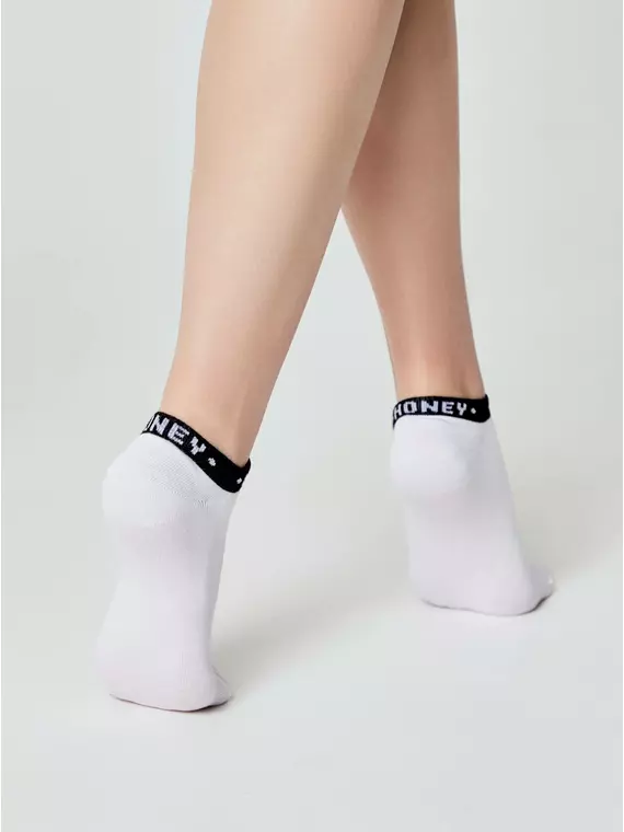 Носки женские (короткие) esli basic 595 белый, 20С-39СПЕ, 36-39 (23-25), ESLI,  - 3