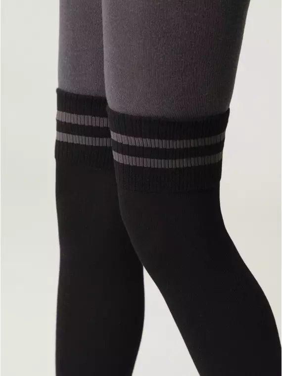 Колготки подростковые tip-top 685 темно-серый, 23С-153СП, 140-146 (22), CONTE-KIDS,  - 3