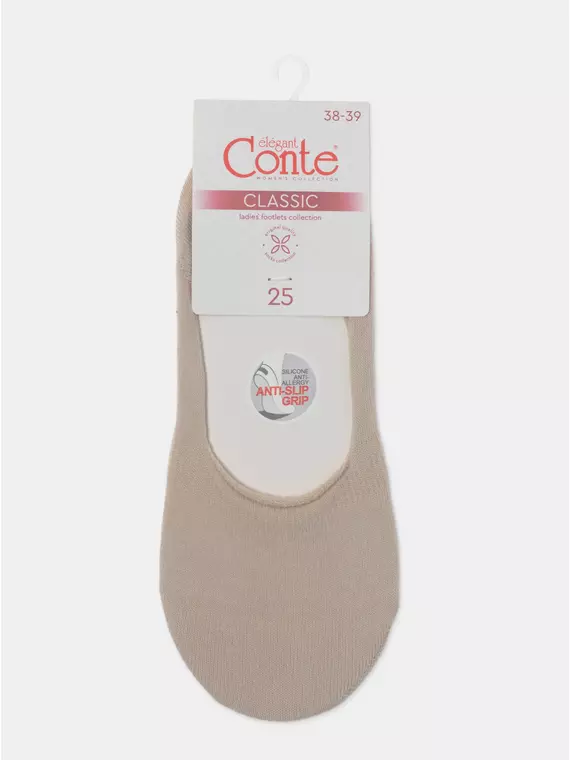 Подследники женские хлопковые classic 000 бежевый, 16С-12СП, 39-41 (25-27), CONTE ELEGANT,  - 5