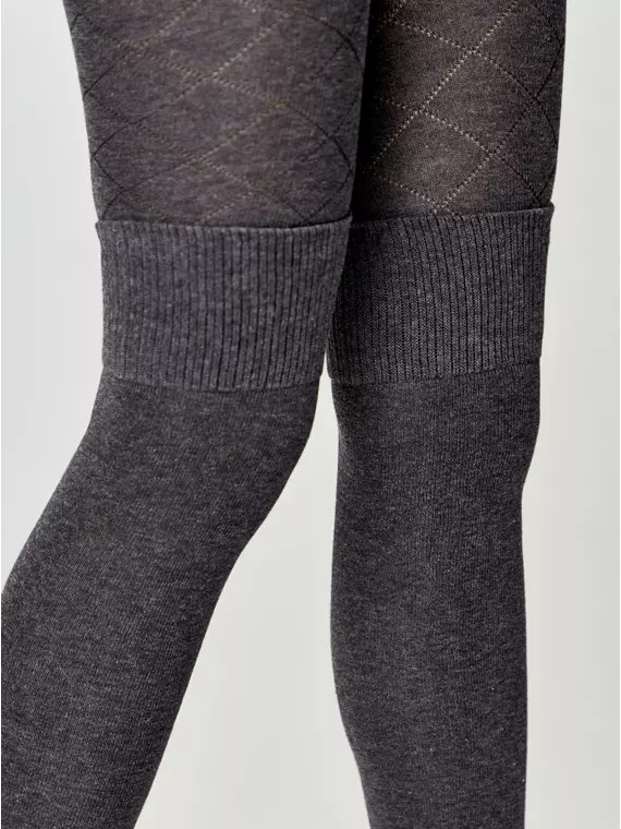 Колготки подростковые conte-kids tip-top 682 темно-серый, 23С-153СП, 140-146 (22), CONTE-KIDS,  - 4