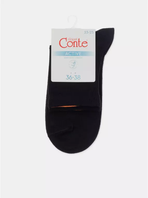 Носки женские хлопковые active 599 черный, 24С-11СП, 39-41 (25-27), CONTE ELEGANT,  - 7