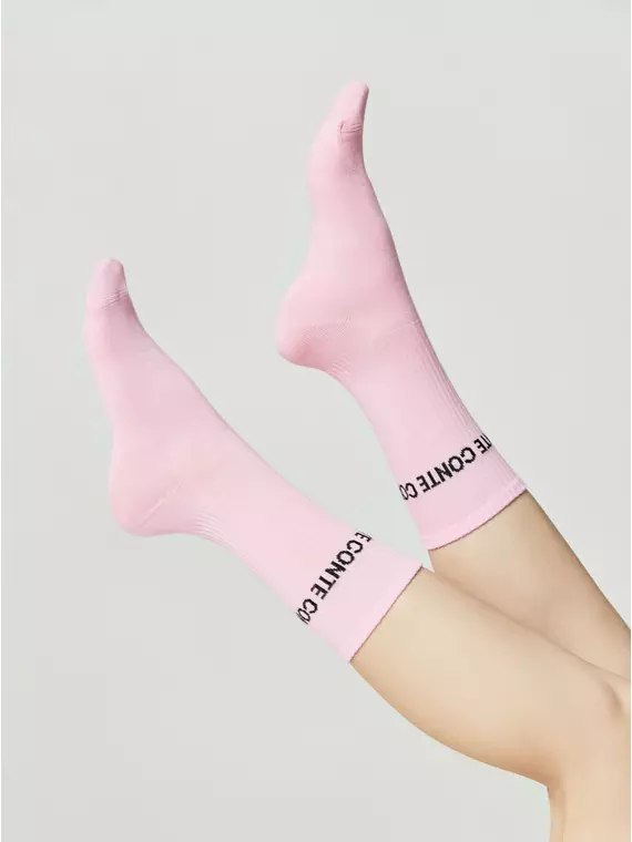 Длинные женские носки active 619 светло-розовый, 20С-20СП, 36-38 (23-25), CONTE ELEGANT,  - 4