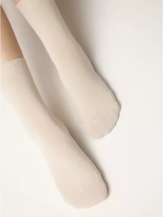 Женские классические носки из хлопка 3dsocks 000 бежевый, 24С-2СП, 36-38 (23-25), CONTE ELEGANT,  - 3