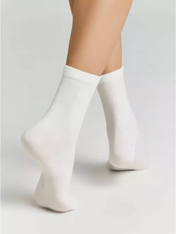 Теплые шерстяные женские носки conte comfort 583 молочный, 23С-140СП, 36-38 (23-25), CONTE ELEGANT,  - 2